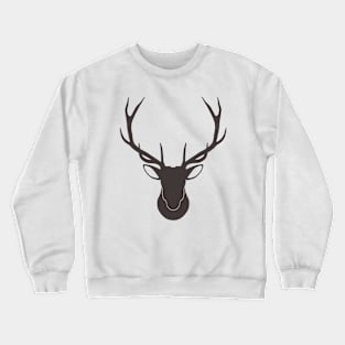 Vintage Reindeer Silhouette Crewneck Sweatshirt